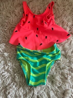 Cat & Jack Watermelon Swimsuit – Size 2T